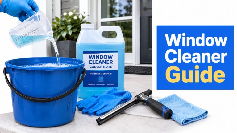 Concentrate Window Cleaner Guide for Pros and Homeowners