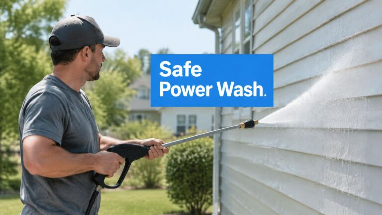 House Exterior Power Washing: Safely Clean Your Home